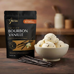 Bourbon Vanilleschoten 10 Stück (1 Set je 10 Stück) 18cm+ Premium Bio