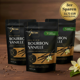Bourbon Vanilleschoten 15 Stück (3 Set je 5 Stück) 18cm+ Premium Bio