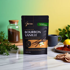 Bourbon Vanilleschoten 5 Stück (1 Set je 5 Stück) 18cm+ Premium Bio