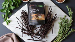 Bourbon Vanilleschoten 5 Stück (1 Set je 5 Stück) 18cm+ Premium Bio