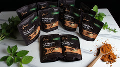 Bourbon Vanilleschoten 50 Stück (10 Set je 5 Stück) 18cm+ Premium Bio