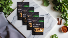 Bourbon Vanilleschoten 20 Stück (4 Set je 5 Stück) 18cm+ Premium Bio